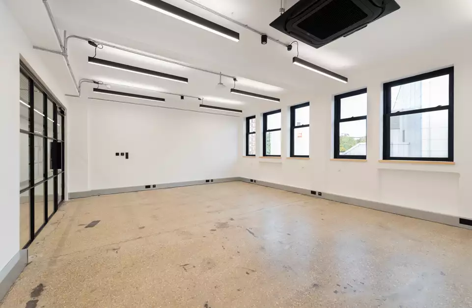 Office space to rent at The Shepherds Building, Charecroft Way, London, unit SH.307, 450 sq ft (41 sq m).