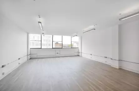 Office space to rent at E1 Studios, 3-15 Whitechapel Road, London, unit NH.302, 486 sq ft (45 sq m).